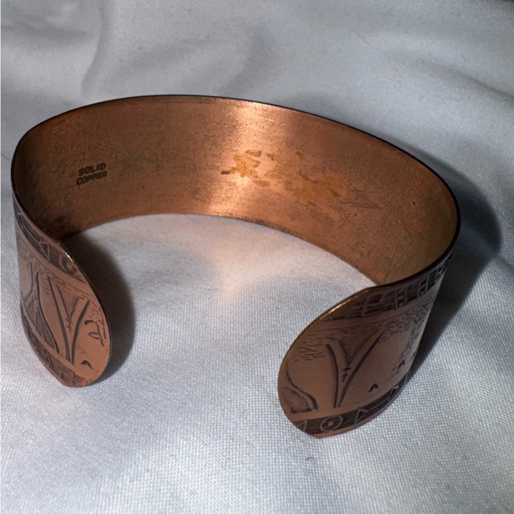 Solid Copper Cuff Bracelet - image 7